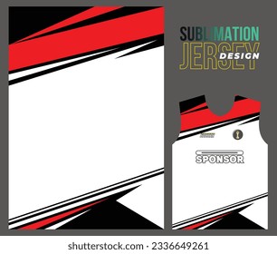 Vector jersey sports design for racing cycling football gaming motocross