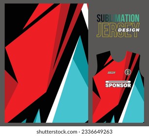 Vector jersey sports design for racing cycling football gaming motocross