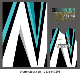 Vector jersey sports design for racing cycling football gaming motocross