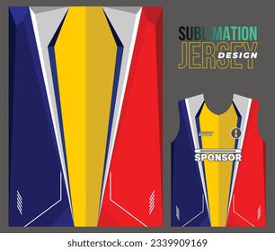 Vector jersey sports design for racing cycling football gaming motocross
