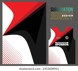 Vector jersey sports design for racing cycling football gaming motocross