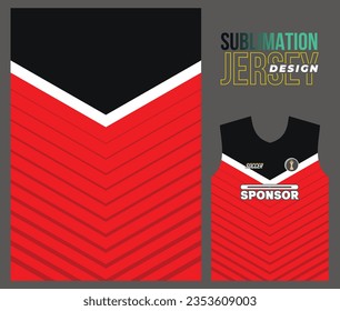 Vector jersey sports design for racing cycling football gaming motocross