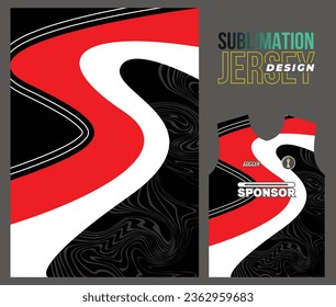 Vector jersey sports design for racing cycling football gaming motocross