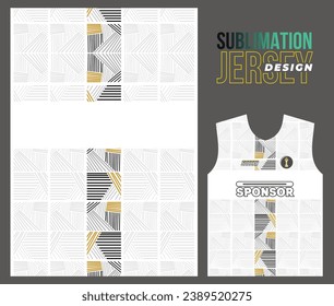 Vector jersey sports design for racing cycling football gaming motocross