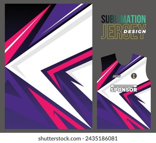 Vector jersey sports design for racing cycling football gaming motocross	
