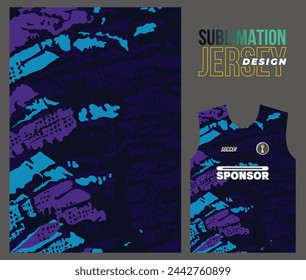 Vector jersey sports design for racing cycling football gaming motocross