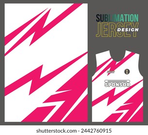 Vector jersey sports design for racing cycling football gaming motocross