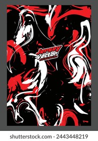 Vector jersey sports design for racing cycling football gaming motocross