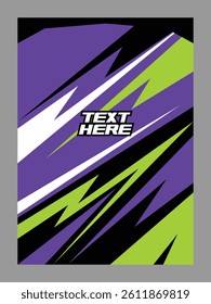 Vector jersey sports design for racing cycling football gaming motocross