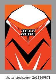 Vector jersey sports design for racing cycling football gaming motocross
