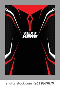 Vector jersey sports design for racing cycling football gaming motocross