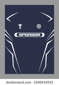 Vector jersey sports design for racing cycling football gaming motocross	