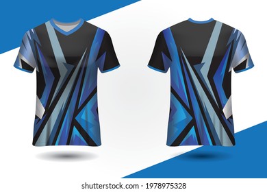 Vector jersey sports design template for sports clubs. uniform front and back view.