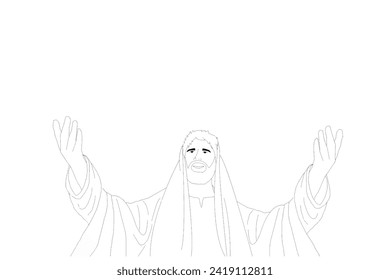 Vector of Jesus Christ, Jesus background.