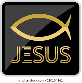 vector Jesus fish symbol