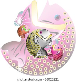 vector jewel fish