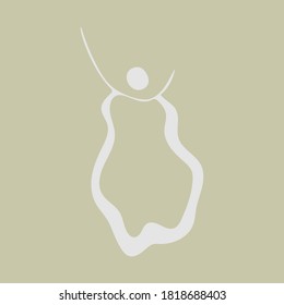 Vector jewelry accessories. Hand drawn doodle illustration of fashionable objects. Female clothing elements. Simple abstract drawing