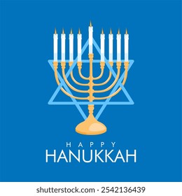 vetor jewish hanukkah poster template