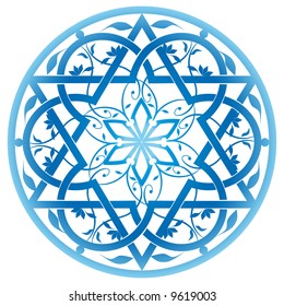 Vector jewish ornament