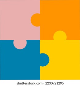 vector jigsaw puzzle background design