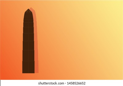 vector of jin mao tower of china