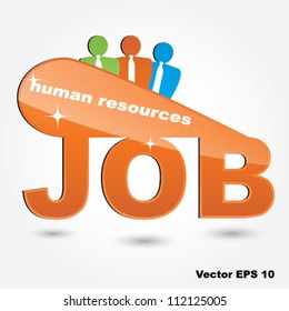 Vector Job / human resources symbol