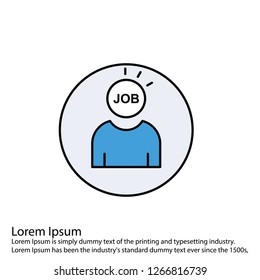 Vector job icon