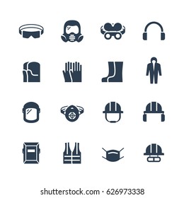 Vector Job Safety And Protection Icon Set