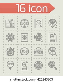 Vector Job search icon set