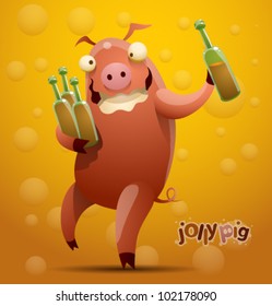 vector jolly pig 5