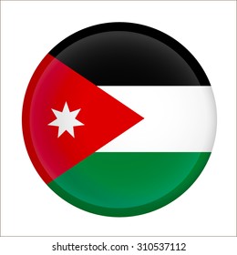 Vector - Jordan Flag Glossy Button