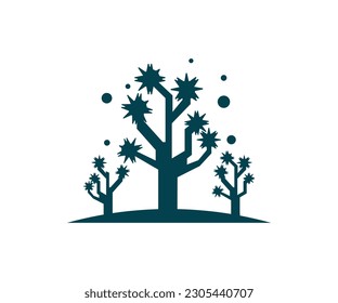 a vector of joshua tree logo design concept