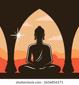 A vector journey into mindful stillness.