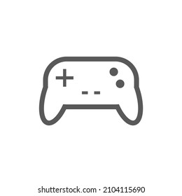 vector joystick game console icon on white background. illustration for graphic and web design.