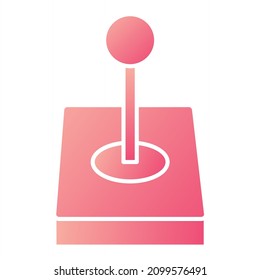 Vector Joystick Glyph Gradient Icon Design
