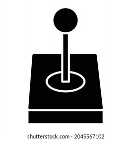 Vector Joystick Glyph Icon Design
