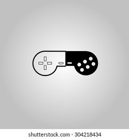 Vector joystick icon, minimalism
