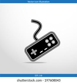 Vector joystick web flat icon
