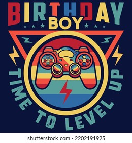 Vector joysticks Gamepad-Illustration mit Slogan-Texten, für T-Shirt-Ausdrucke und andere Anwendungen. Vektorgrafik