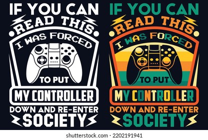 Vector joysticks gamepad ilustración con textos de slogan, para impresiones de camisetas y otros usos. Ilustración vectorial