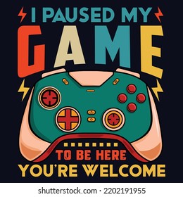 Vector joysticks Gamepad-Illustration mit Slogan-Texten, für T-Shirt-Ausdrucke und andere Anwendungen. Vektorgrafik