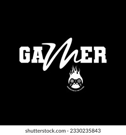 Vector joysticks gamepad illustration with slogan next level, for t-shirt prints and other uses.
