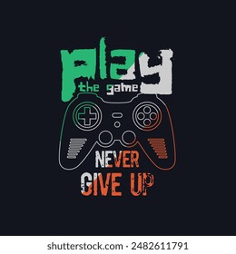 Vector joysticks gamepad illustration with slogan next level, for t-shirt prints and other uses.
