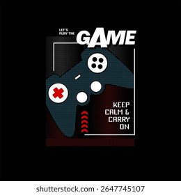 Vector joysticks gamepad illustration with slogan next level, for t-shirt prints and other uses. 
