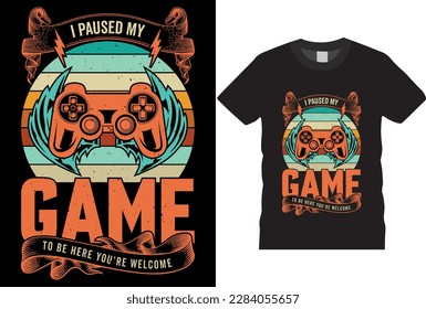 Vector joysticks gaming controller slogan texts glitchy typography vectors video game t-shirt designs. gamepad illustration apparel trendy quotes graphic consoles Stylish t-shirts design templates.