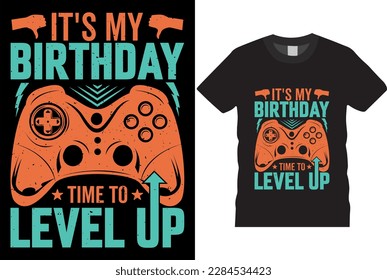 Vector joysticks gaming controller slogan texts glitchy typography vectors video game t-shirt designs. gamepad illustration apparel trendy quotes graphic consoles Stylish t-shirts design templates.