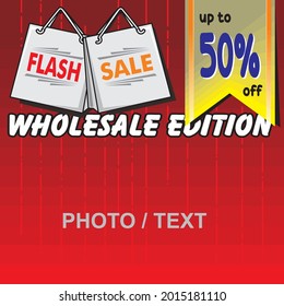 vector and jpeg banner for web market place and social media: big promo, big sale, flash sale, special sale,  promo sale, Add a photo above the design. Background can be edited and Text can be change