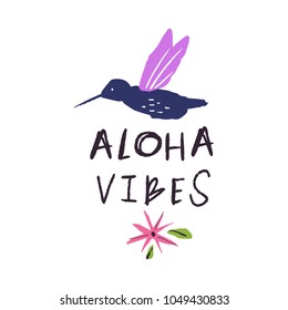 Vector and jpg image. Summer colibri print.
Handwritten text.
Decor elements for your stuff and graphic design. Good for clothes and gift card. Clipart. Isolated.