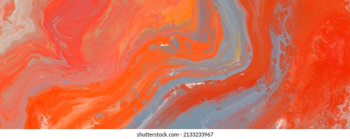 Vector jrange banner. Hand drawn abstract paint brush stroke. Wave element.