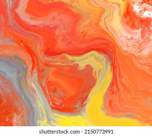 Vector jrange banner. Hand drawn abstract paint brush stroke. Wave element.